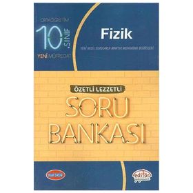 Editör Yayınları 10. Sınıf Fizik Soru Bankası Özetli Lezzetli Soru Bankası