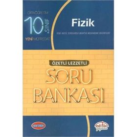 Editör Yayınları 10. Sınıf Fizik Soru Bankası Özetli Lezzetli Soru Bankası