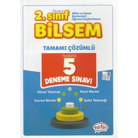 Editör Yayınları 2. Sınıf Bilsem Çözümlü 5 Deneme Sınavı