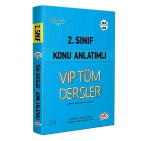 Editör Yayınları - 2. Sınıf Vip Tüm Dersler Konu Anlatımlı Mavi Kitap