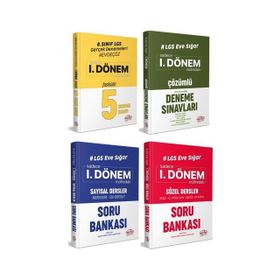 Editör Yayınları 2020 8. Sınıf LGS 1. Dönem Sayısal - Sözel eneme Sınavları Üçlü Set