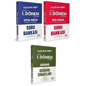 Editör Yayınları 2020 8. Sınıf LGS 1. Dönem Sayısal - Sözel eneme Sınavları Üçlü Set
