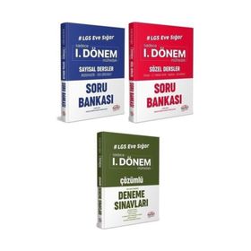 Editör Yayınları 2020 8. Sınıf LGS 1. Dönem Sayısal - Sözel eneme Sınavları Üçlü Set