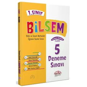 Editör Yayınları - 2023 1. Sınıf Bilsem Tamamı Çözümlü 5 Deneme Sınavı