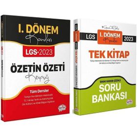 Editör Yayınları 2023 8.Sınıf LGS Tüm Dersler 1.Dönem Konu ve Soru Bankası Seti 2 Kitap