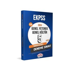 Editör Yayınları 2024 EKPSS Tamamı Çözümlü 5 Deneme Sınavı