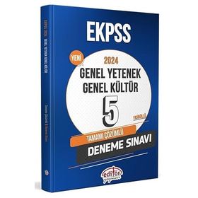 Editör Yayınları 2024 EKPSS Tamamı Çözümlü 5 Deneme Sınavı