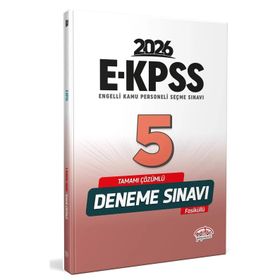 Editör Yayınları 2024 EKPSS Tamamı Çözümlü 5 Deneme Sınavı