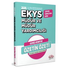 Editör Yayınları 2024 EKYS MEB Müdür ve Müdür Yardımcılığı Özetin Özeti