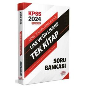 Editör Yayınları 2024 KPSS Lise Ön Lisans Soru Bankası Tek Kitap