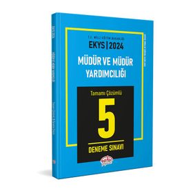 Editör Yayınları - 2024 MEB EKYS Müdür ve Müdür Yardımcılığı Tamamı Çözümlü 5 Deneme Sınavı