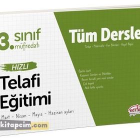 Editör Yayınları 3. Sınıf Tüm Dersler Hızlı Telafi Eğitimi