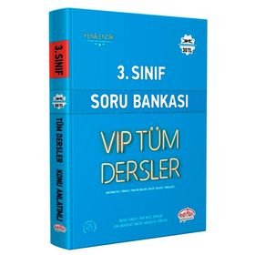 Editör Yayınları 3. Sınıf Vip Mavi Kitap Tüm Dersler Soru Bankası