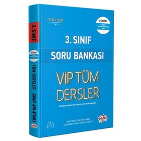 Editör Yayınları 3. Sınıf Vip Mavi Kitap Tüm Dersler Soru Bankası