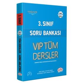 Editör Yayınları 3. Sınıf Vip Mavi Kitap Tüm Dersler Soru Bankası