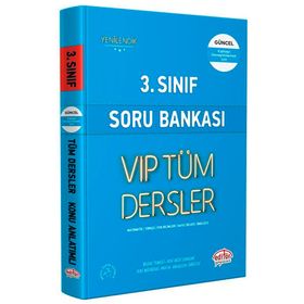 Editör Yayınları 3. Sınıf Vip Mavi Kitap Tüm Dersler Soru Bankası