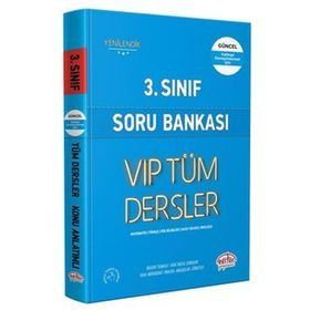 Editör Yayınları 3. Sınıf Vip Mavi Kitap Tüm Dersler Soru Bankası