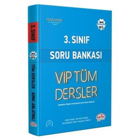 Editör Yayınları 3. Sınıf Vip Mavi Kitap Tüm Dersler Soru Bankası