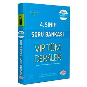 Editör Yayınları 4 Sınıf VİP Tüm Dersler Soru Bankası Mavi Kitap