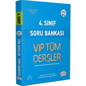 Editör Yayınları 4 Sınıf VİP Tüm Dersler Soru Bankası Mavi Kitap