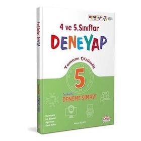 Editör Yayınları - 4. ve 5. Sınıf Deneyap Tamamı Çözümlü 5 Deneme Sınavı