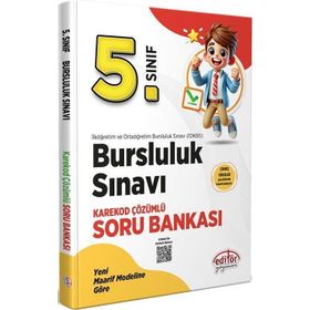 Editör Yayınları - 5. Sınıf Bursluluk Sınavı Güncel Soru Bankası