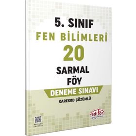 Editör Yayınları 5. Sınıf Fen Bilimleri 20 Sarmal Föy Deneme Sınavı