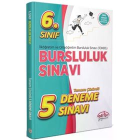 Editör Yayınları - 6. Sınıf Bursluluk Sınavı Tamamı Çözümlü 5 Deneme Sınavı