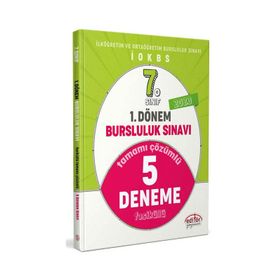 Editör Yayınları 7. Sınıf 1. Dönem Bursluluk Sınavı Tamamı Çözümlü 5 Deneme
