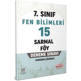 Editör Yayınları - 7. Sınıf Fen Bilimleri 15 Sarmal Föy Deneme Sınavı