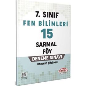 Editör Yayınları - 7. Sınıf Fen Bilimleri 15 Sarmal Föy Deneme Sınavı
