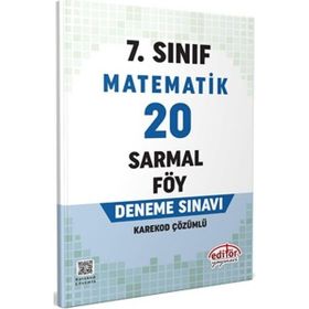Editör Yayınları - 7. Sınıf Matematik 20 Sarmal Föy Deneme Sınavı