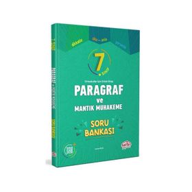 Editör Yayınları 7 Sınıf Paragraf ve Mantık Muhakeme Soru Bankası