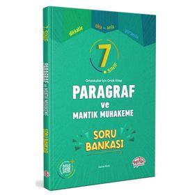 Editör Yayınları 7 Sınıf Paragraf ve Mantık Muhakeme Soru Bankası