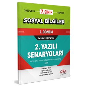 Editör Yayınları 7. Sınıf Sosyal Bilgiler 1. Dönem Ortak Sınavı 2. Yazılı Senaryoları Tamamı Çözümlü