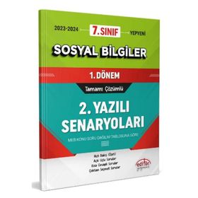 Editör Yayınları 7. Sınıf Sosyal Bilgiler 1. Dönem Ortak Sınavı 2. Yazılı Senaryoları Tamamı Çözümlü