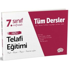 Editör Yayınları 7. Sınıf Tüm Dersler Hızlı Telafi Eğitimi 2020