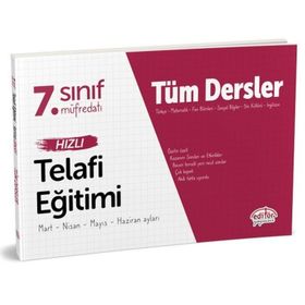 Editör Yayınları 7. Sınıf Tüm Dersler Hızlı Telafi Eğitimi 2020
