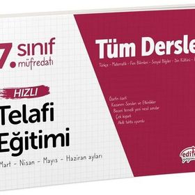Editör Yayınları 7. Sınıf Tüm Dersler Hızlı Telafi Eğitimi