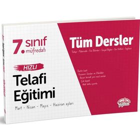 Editör Yayınları 7. Sınıf Tüm Dersler Hızlı Telafi Eğitimi