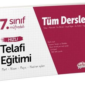 Editör Yayınları 7. Sınıf Tüm Dersler Hızlı Telafi Eğitimi