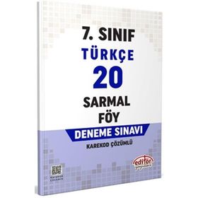 Editör Yayınları - 7. Sınıf Türkçe 20 Sarmal Föy Deneme Sınavı