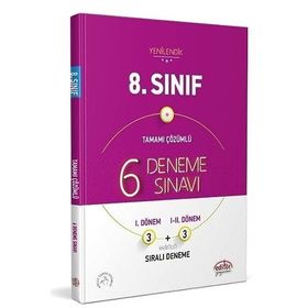 Editör Yayınları - 8. Sınıf 6 Deneme Sınavı