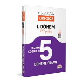 Editör Yayınları - 8. Sınıf LGS 1. Dönem Tamamı Çözümlü 5 Fasikül Deneme Sınavı