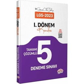 Editör Yayınları - 8. Sınıf LGS 1. Dönem Tamamı Çözümlü 5 Fasikül Deneme Sınavı