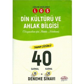 Editör Yayınları 8. Sınıf Lgs Din Kültürü Ve Ahlak Bilgisi Tamamı Çözümlü 40'lı Deneme - Dört Kalem Yayınları