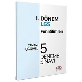 Editör Yayınları - 8. Sınıf LGS Fen Bilimleri 1. Dönem 5 Deneme
