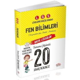 Editör Yayınları 8. Sınıf LGS Fen Bilimleri 20 Deneme Sınavı