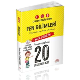 Editör Yayınları 8. Sınıf LGS Fen Bilimleri 20 Deneme Sınavı