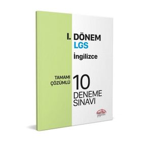 Editör Yayınları - 8. Sınıf LGS İngilizce 1. Dönem 10 Deneme